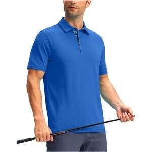 NWT Obla Moisture Wicking Solid Performance Dry Fit Golf Polo Shirts Size L